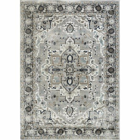 MAYBERRY RUG 5 ft. 3 in. x 7 ft. 3 in. Rhapsody Sutton Area Rug, Gray RH9566 5X8